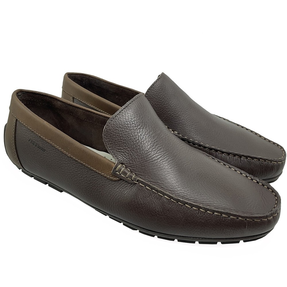 Mocassim Couro Freeway Roma Masculino – Marrom