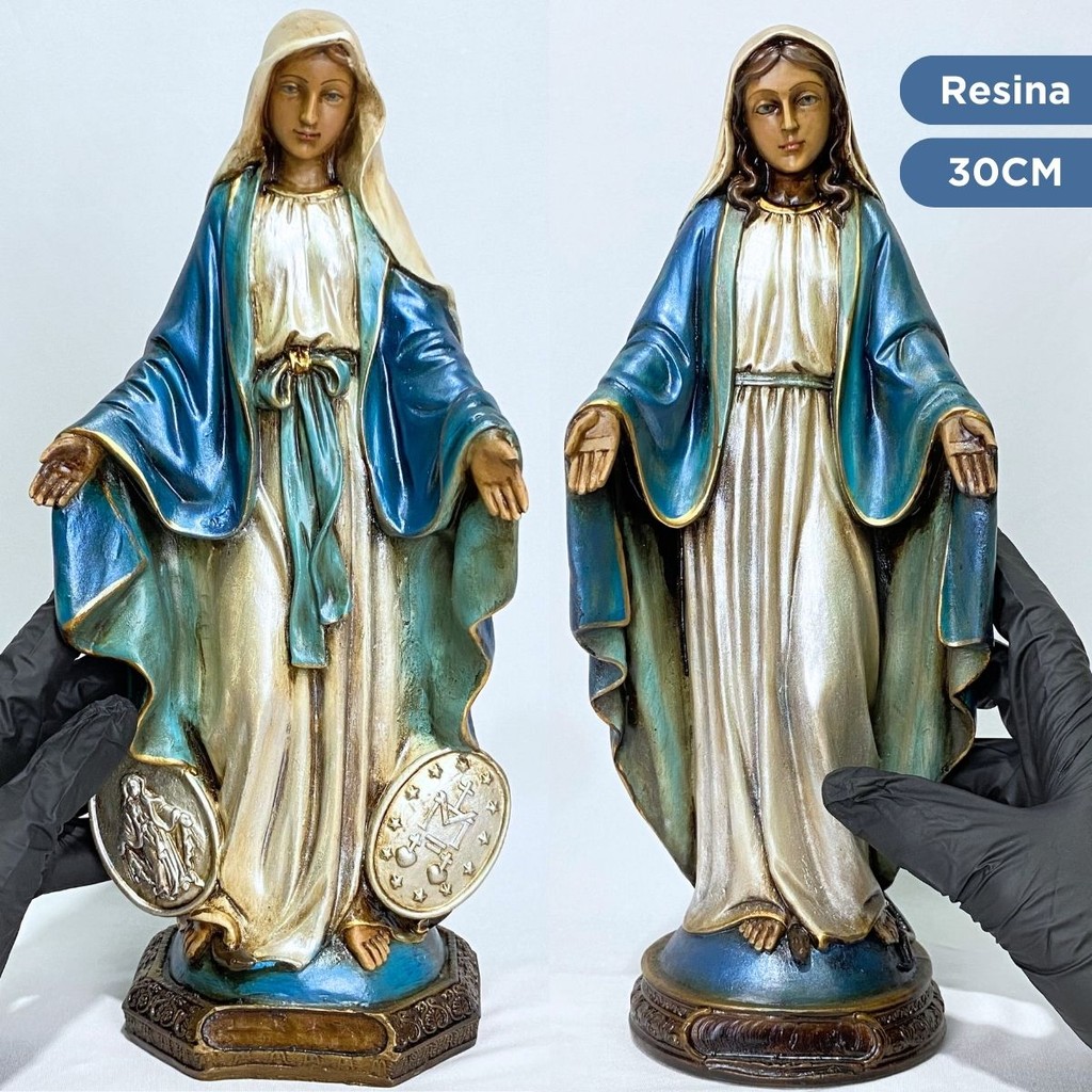 Imagem Nossa Senhora Das Graças Grande Em Resina Católico