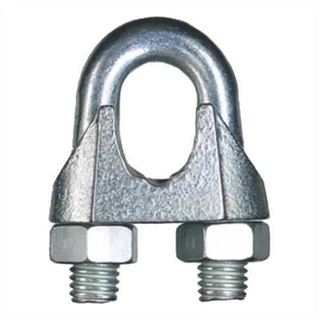 KIT 10 CLIPS PARA CABO DE AÇO A 1/8  ZINCADO FERRAMENTAS LDI