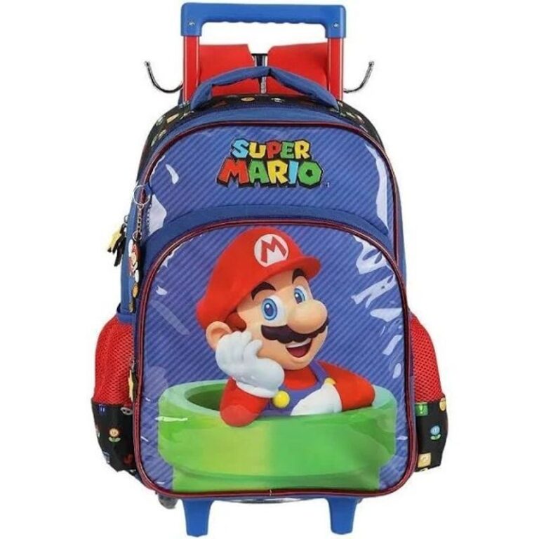 Kit Mochila + Lancheira Super Mario