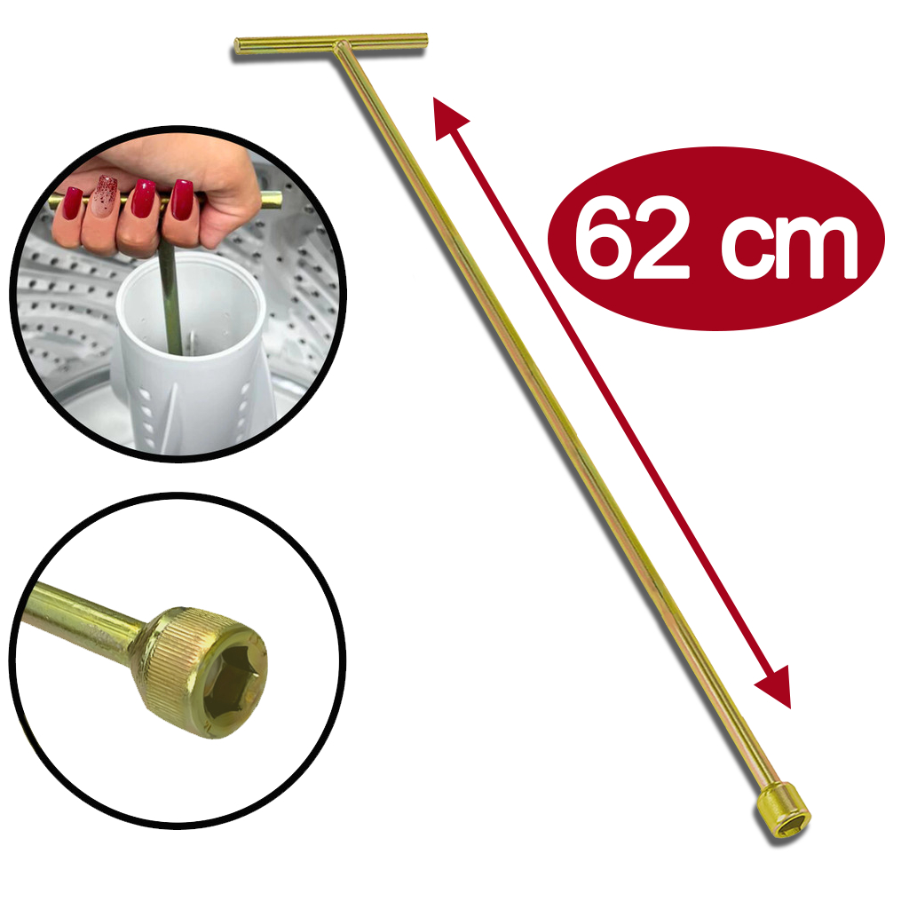Chave T 10mm Longa soltar parafuso Agitador Brastemp Electrolux