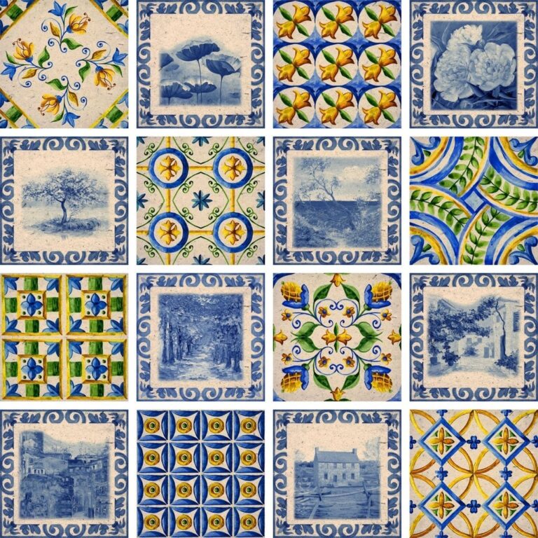 Azulejos Decorativo Valença Compre 16 Peças e Le