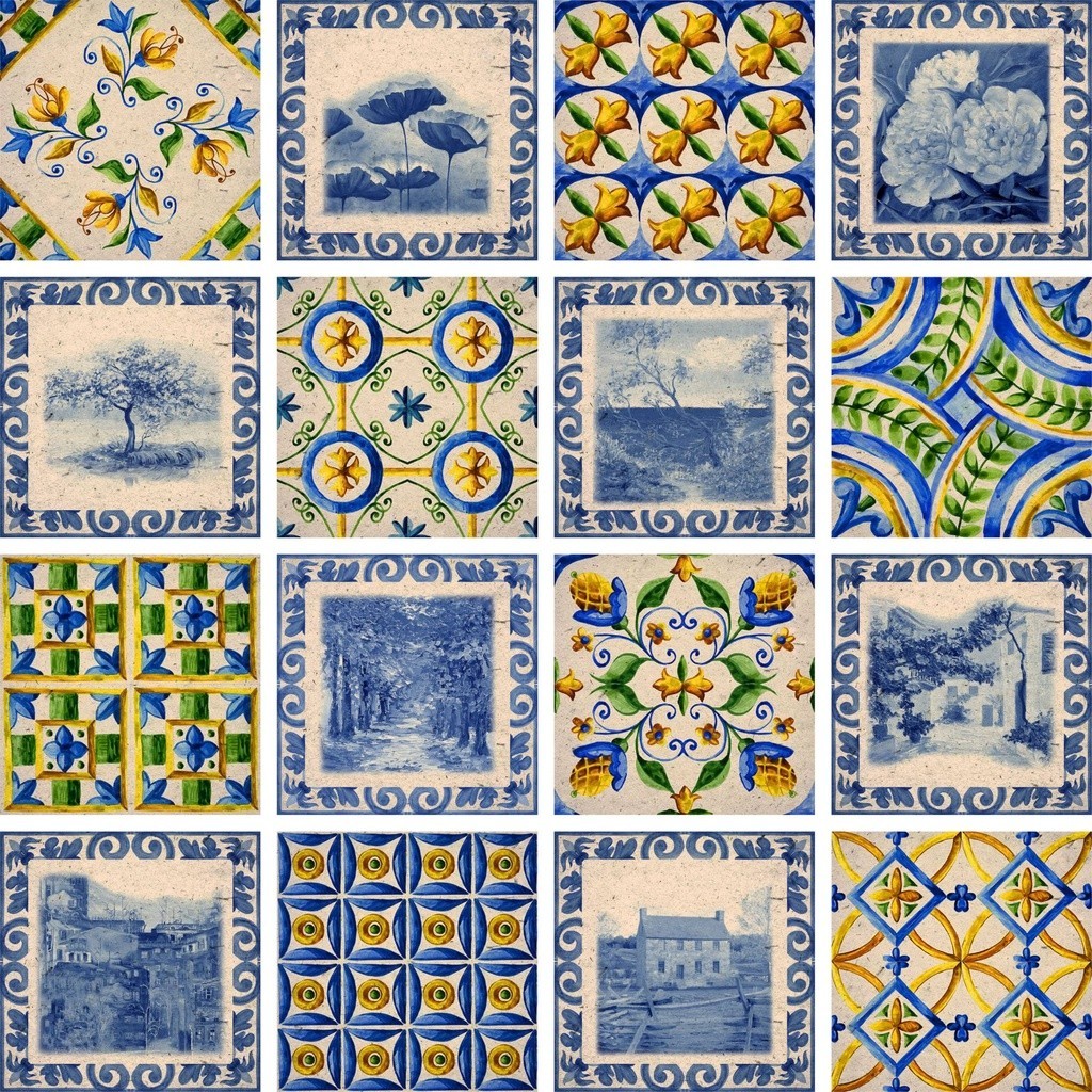 Azulejos Decorativo Valença Compre 16 Peças e Leve 18 15x15cm