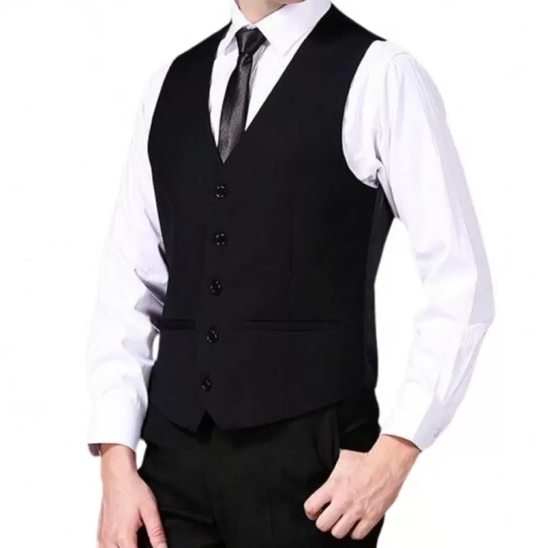 Colete Social Slim de Luxo Masculino Ajustável &#