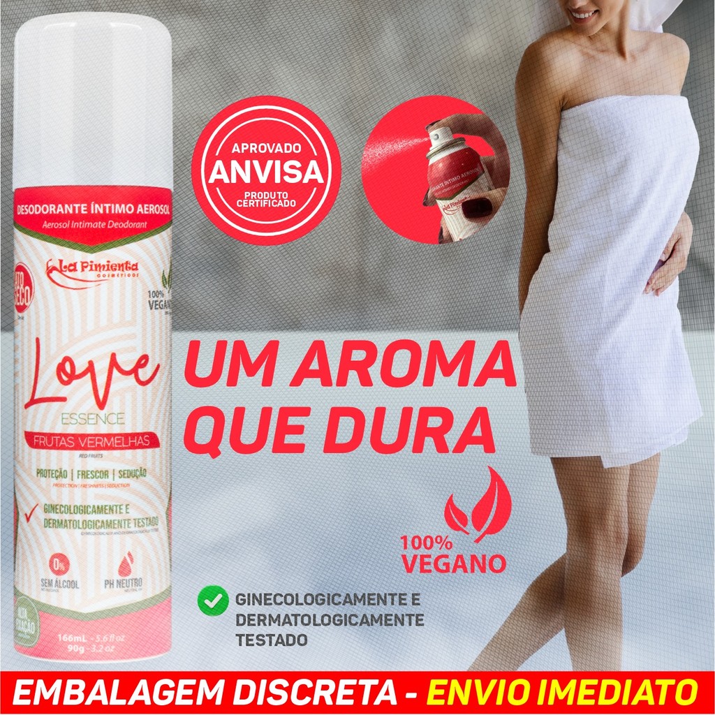 DESODORANTE ÍNTIMO AFRODISÍACO PARA NOITES QUENTES E DE SEXO INESQUECÍVEL