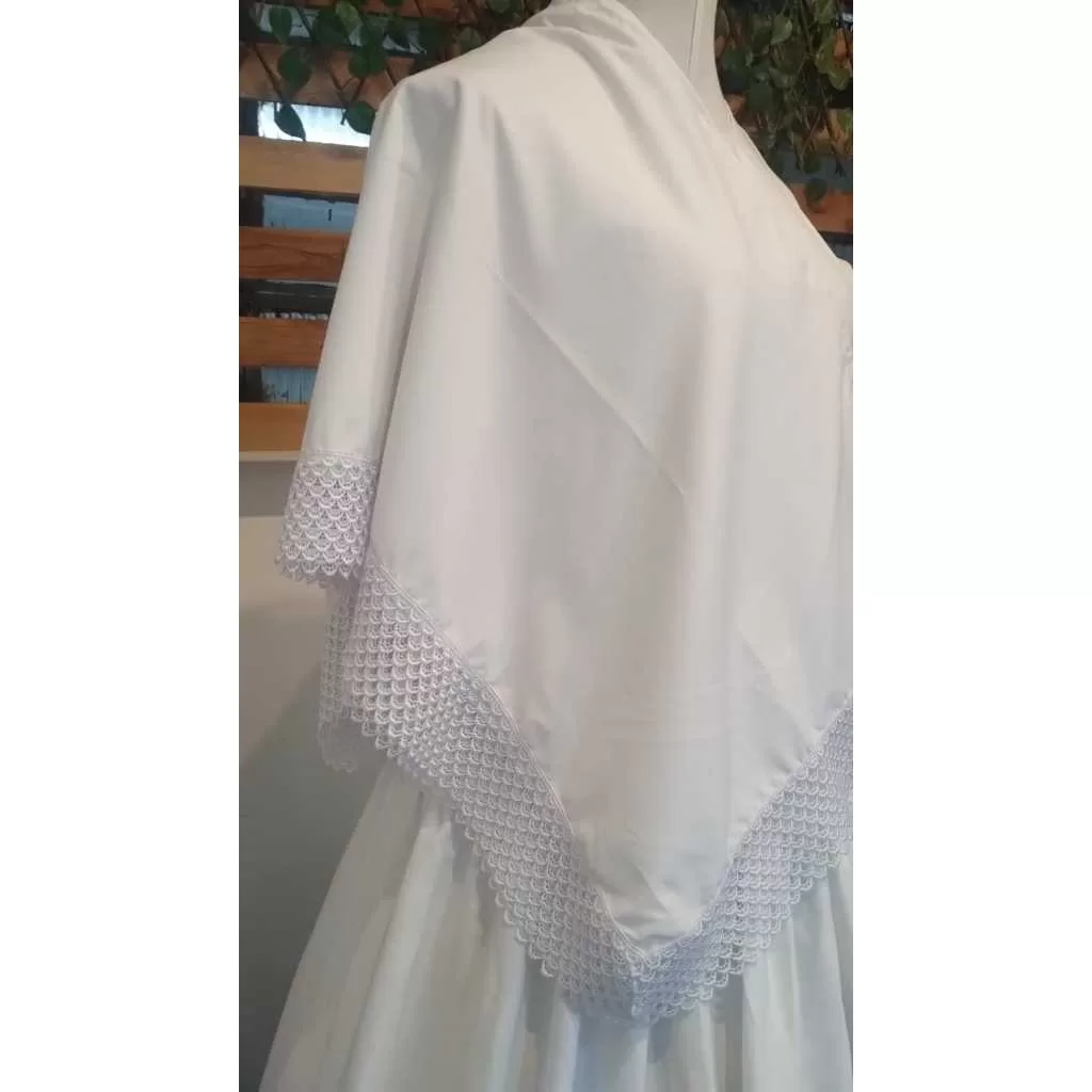 Pano da costa branco em microfibra com acabamento GJ114