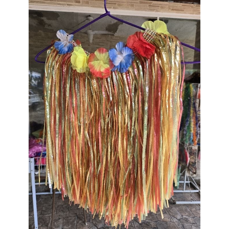 Carnaval festas aniversário saia havaiana adulto colorida