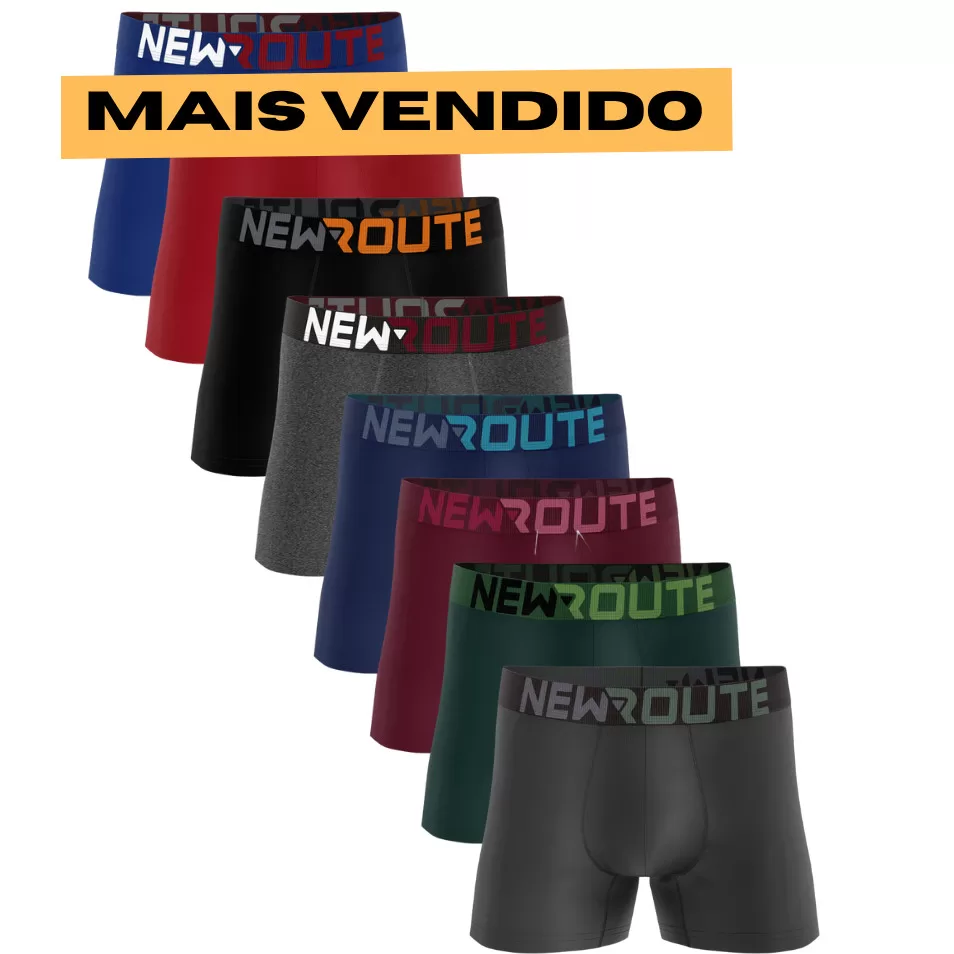 Kit 10 cuecas box boxer lisa NR Do P ao GG3