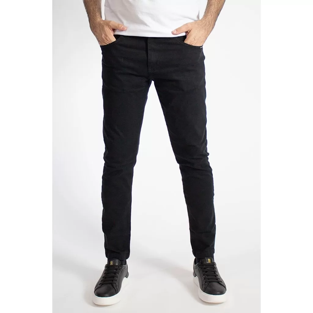 Calça Sarja Masculina Skinny Básica Five Polo Wear Preto