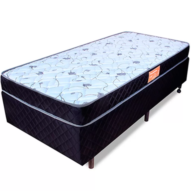 Cama Box Solteiro Colchão Espuma D33 Selada BF Co