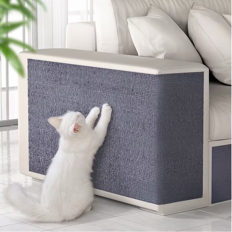 Arranhador Para Gatos Adesivo ORIGINAL Com Acabamento Premium:  Para Sofás, Camas e Móveis