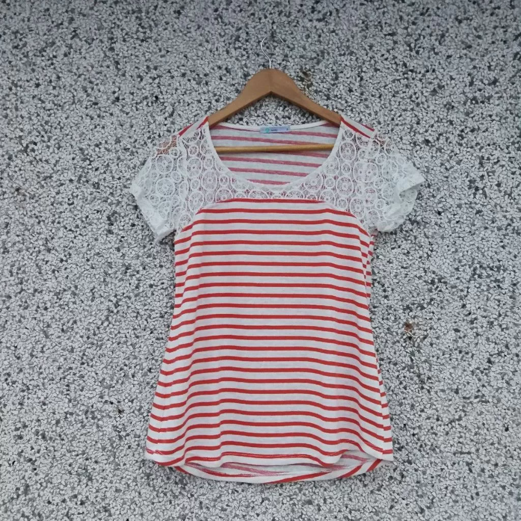 Blusa gestante listrada | P (Brechó)