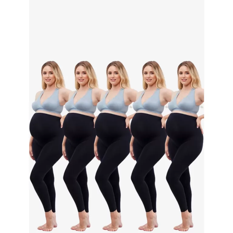 Kit 5 calça Legging Gestante suplex roupa materni