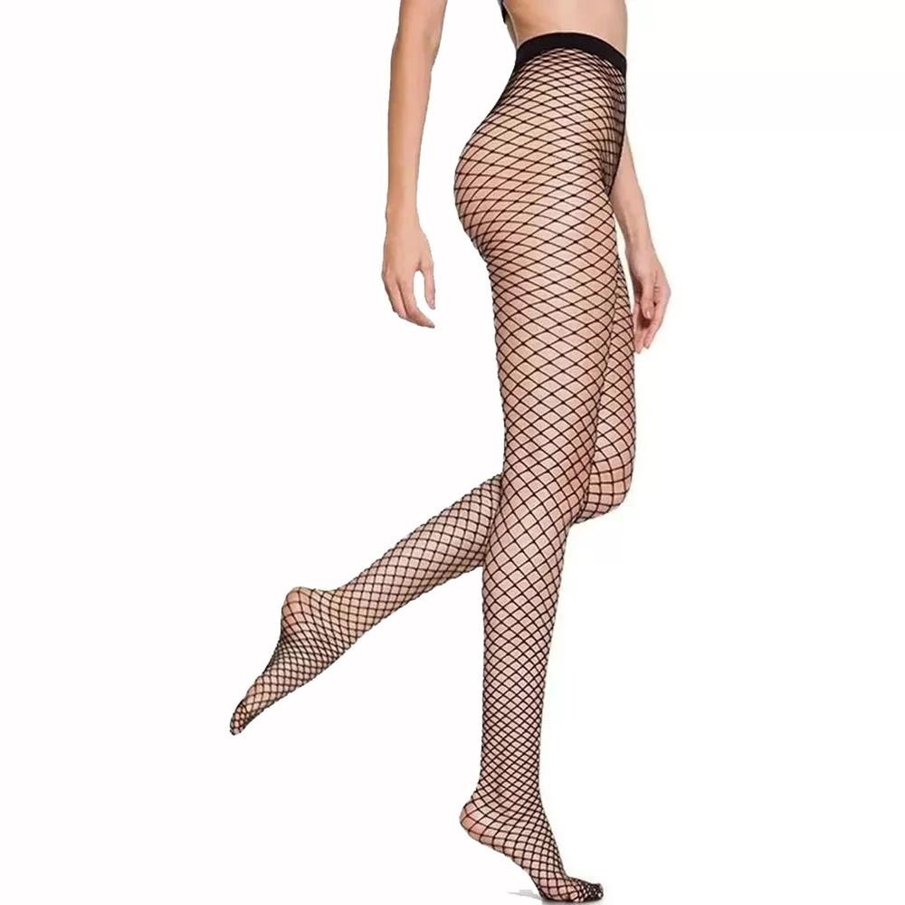 Meia Calça Lupo Loba Arrastão Trend – Preto