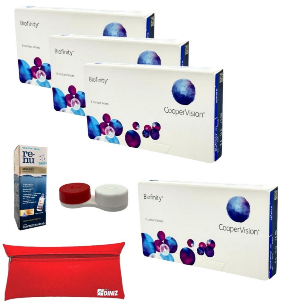 Lente De Contato Biofinity 3 + 1 Pronta Entrega + Custo Beneficio