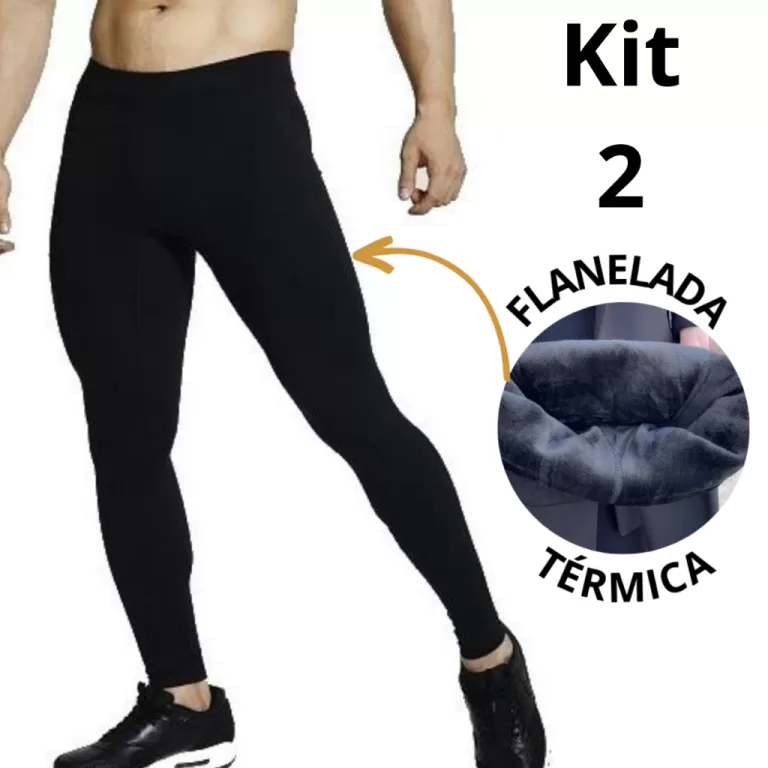Kit 2 Meia Calça Masculina Flanelada Térmica Fri