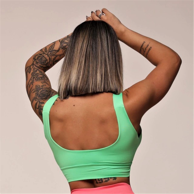 TOP FAIXA VERDE NEON