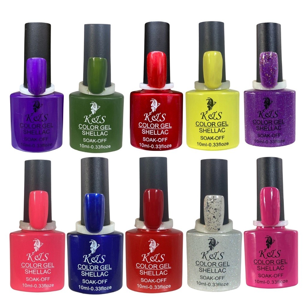 Kit 30 Esmaltes em Gel 10ML Unhas Manicure Nail Designer