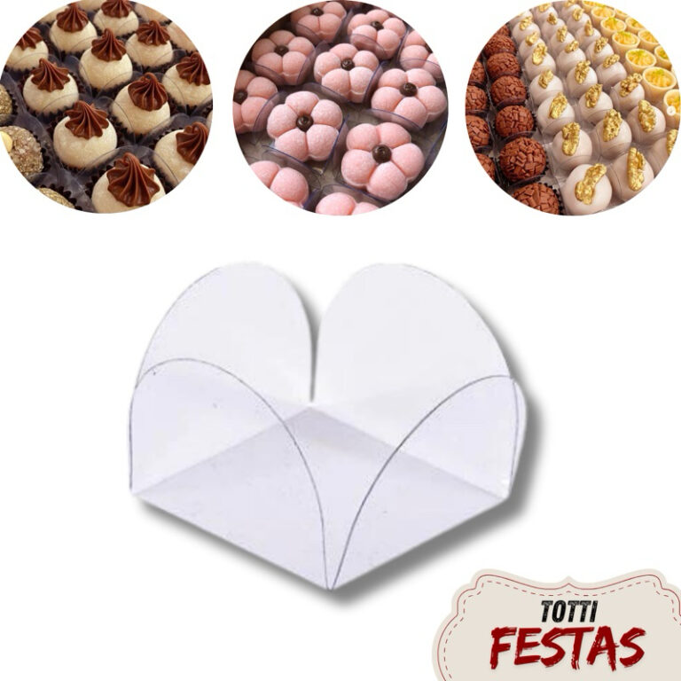 50-500 Forminha Acetato Doces Finos Brigadeiro Tra