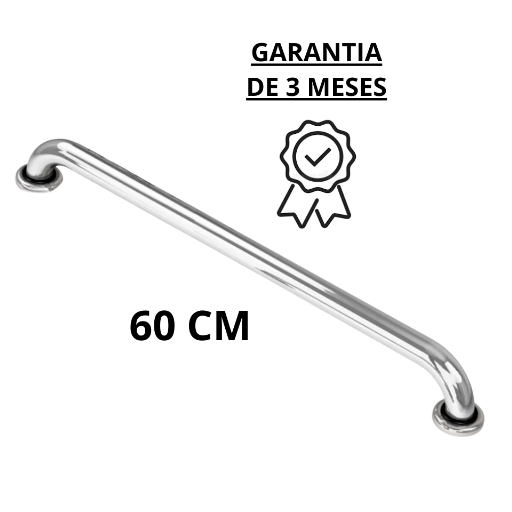 Alça 60 CM Cromada Barra de Apoio Para Idosos e D