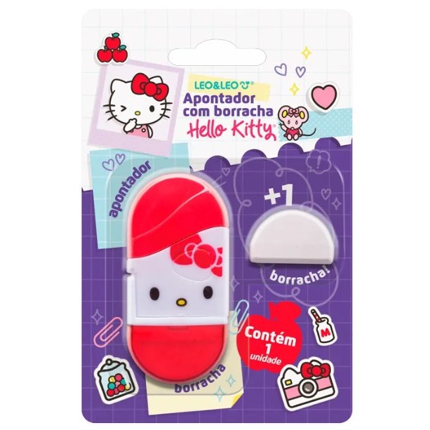 APONTADOR COM DEPÓSITO E BORRACHA HELLO KITTY / L
