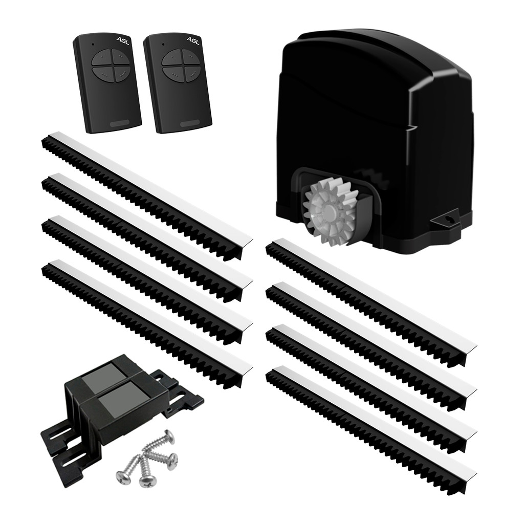 Kit Motor Portão Automatizador Deslizante TRINO 300 4m AGL