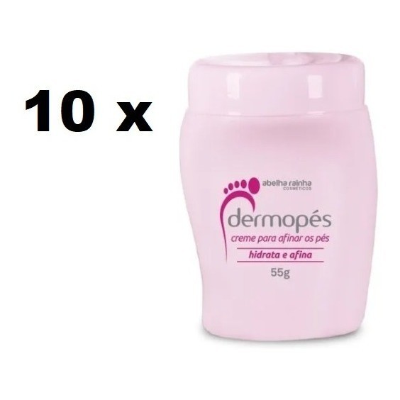 10 Dermopés Creme Hidrata Afina Pés 55g Abelha R