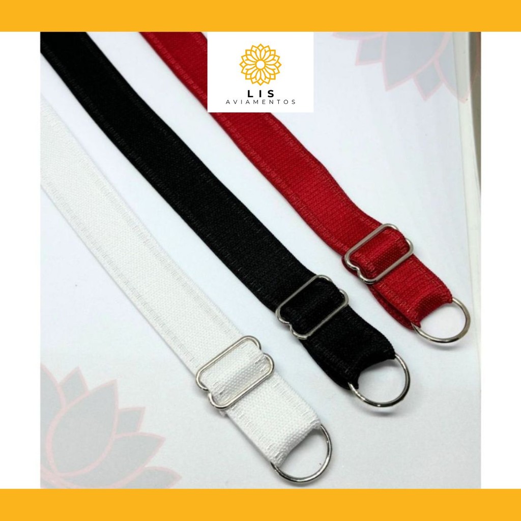 Pacote 5 Pares de Alça Sutiã Reforçada Plus Size de 1,8cm Costura