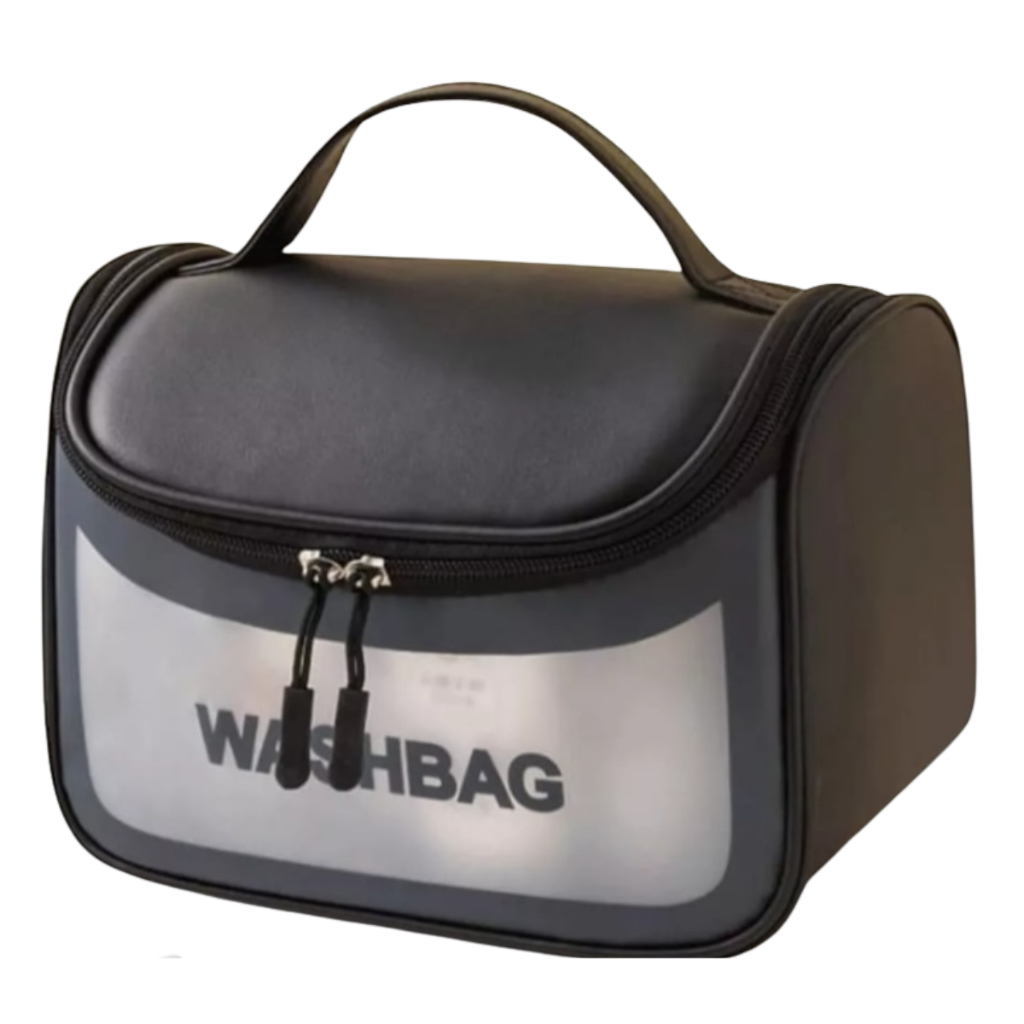 Bolsa Mala de Mão Organizadora Necessaire Transparente Impermeável Washbag Multiuso Make Cosméticos
