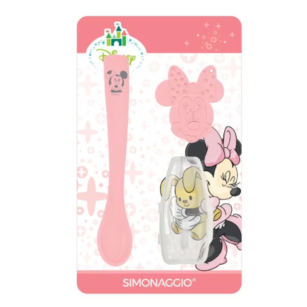 Kit Colher com Protetor e Mordedor Minnie – Disney