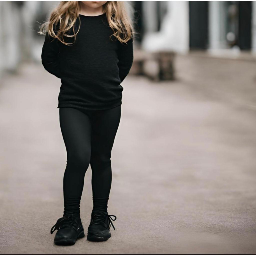 Legging INFANTIL e JUVENIL FLANELADA para meninA Cós alto Legging basica