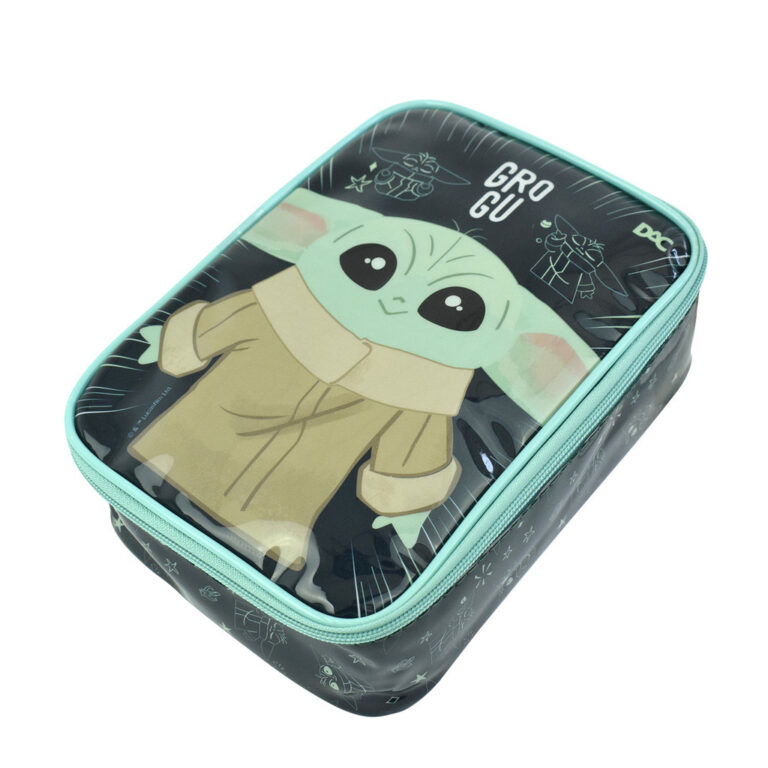 Estojo Escolar Baby Yoda Star Wars Grande em PVC &