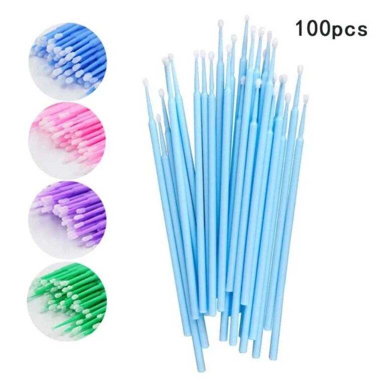 Micro Brush para Cílios e Maquiagem 100 Peças Pr