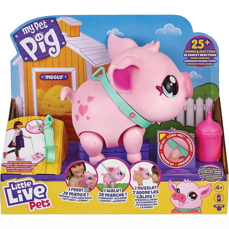 Little Live My Pets Porquinho Pig Anda E Tem Som 0
