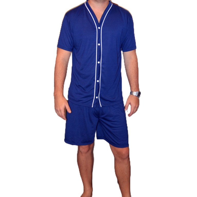 Pijama Masculino com Botões Cirurgico Meia Manga 