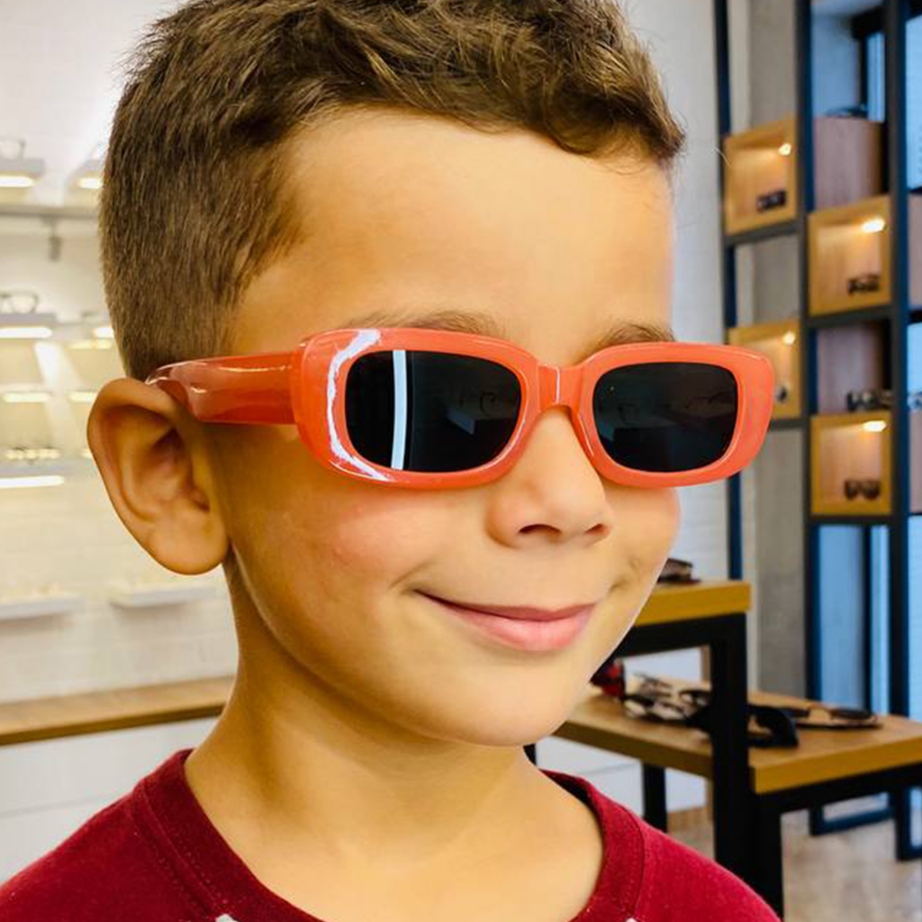 Óculos de Sol Infantil Retrô Vintage Estiloso Moda Acessório Menino Menina