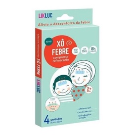 Xô Febre 4 Adesivos Refrescantes em Gel Compressa