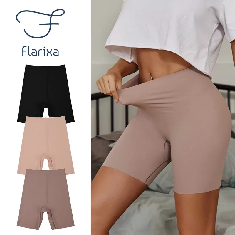 50% Venda QuenteFlarixa Shorts Esportivos Sem Costura Calcinha Feminina De Segurança Cintura Alta Ca