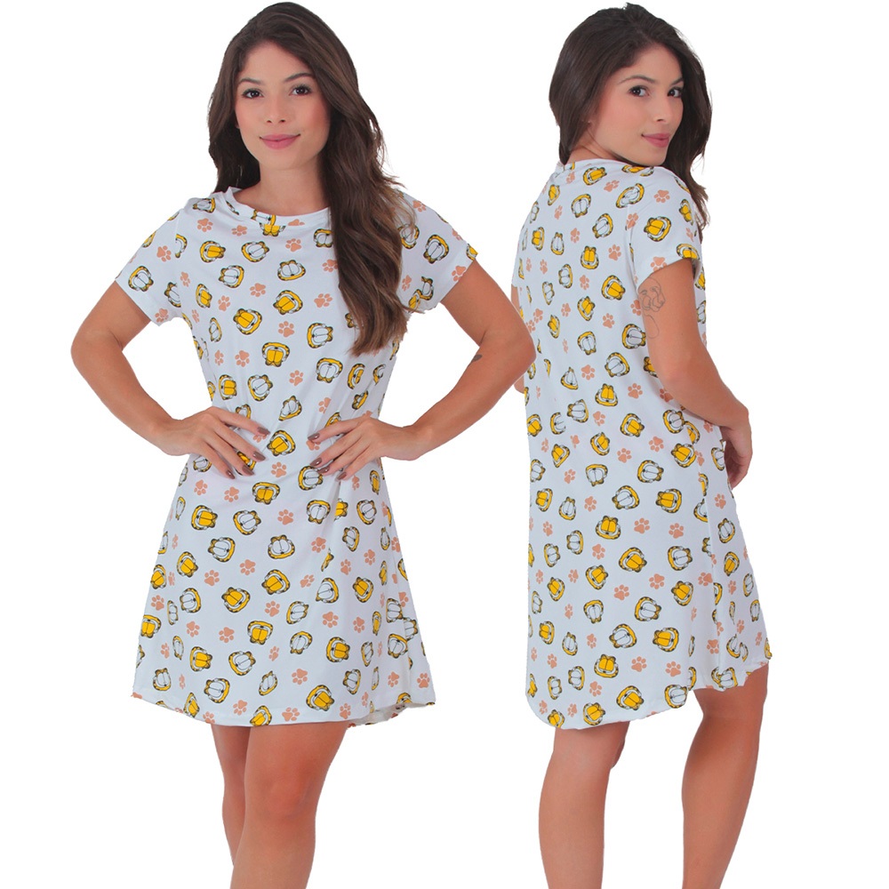 Camisola Longa Microfibra Pijama Verão