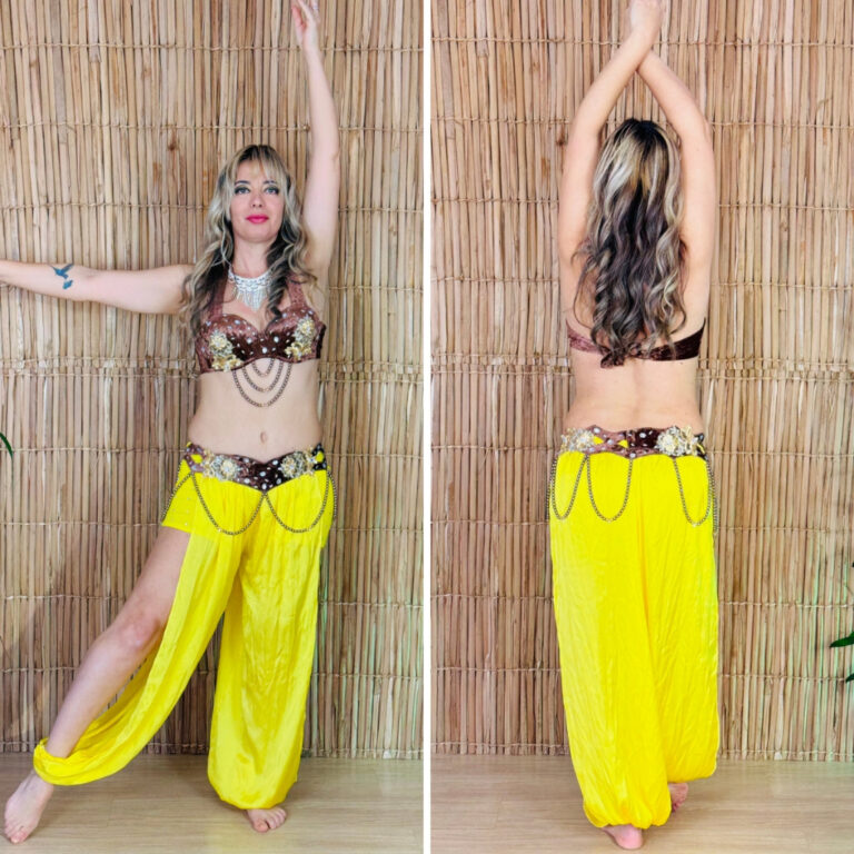 [Liquidação] Dança do Ventre Traje Bordado Comp
