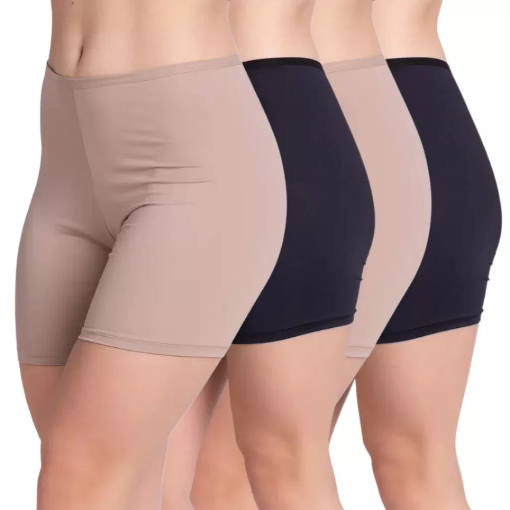 Kit 4 Short Feminino Anagua Segunda Pele Segura Barriga Não Marca Indicado Roupa Roupas Adulto