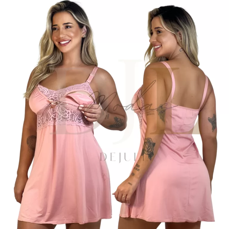Camisola Amamentação Abre Fácil Gestante Pós P
