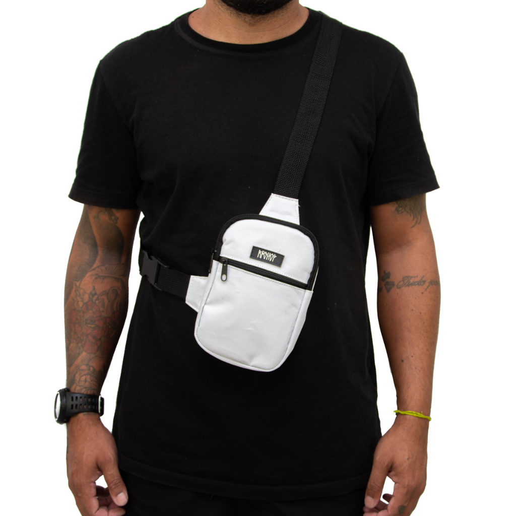 mini chest branca lisa shoulder bag