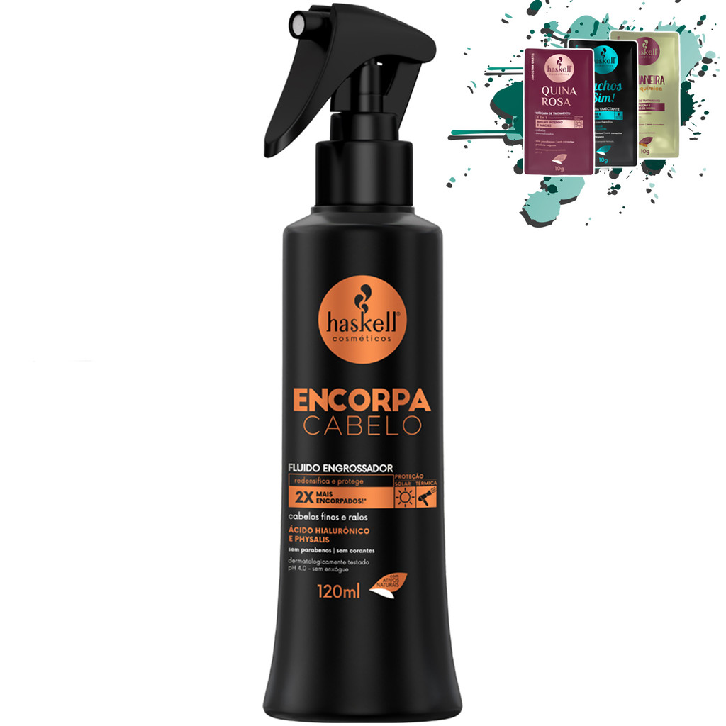 Fluido Finalizador Haskell Encorpa Cabelo 120ml