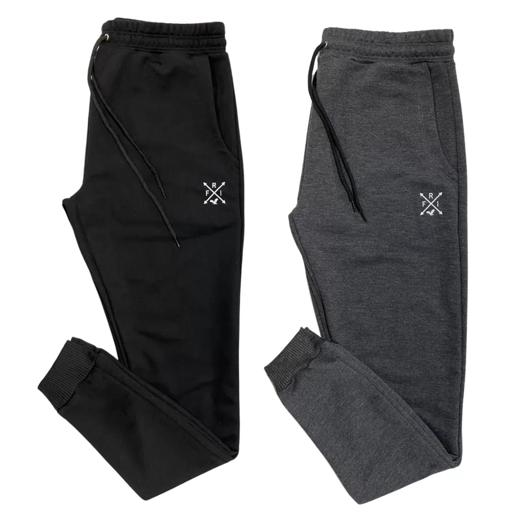 Kit 2 Calças Jogger Masculina Moletom Moletinho Slim