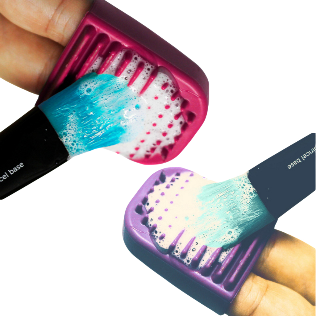 Kit 2unds Limpador de pincel maquiagem Sem Danificar cerdas