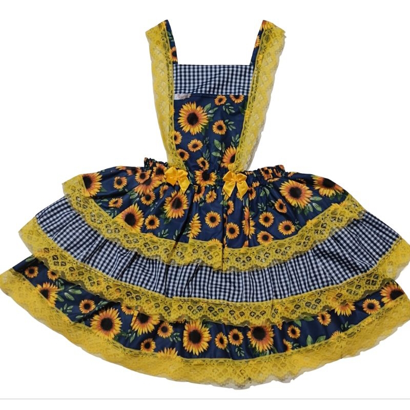 jardineira de festa junina adulto vestido de São João PMG
