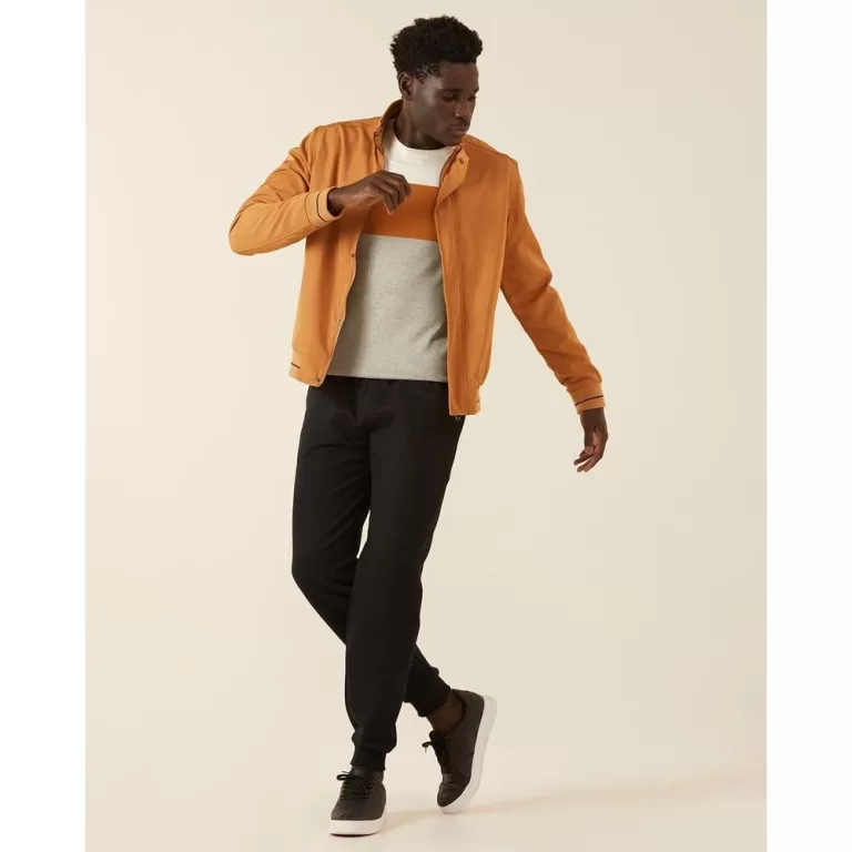 Calça Básica Masculina Em Moletom Flanelado