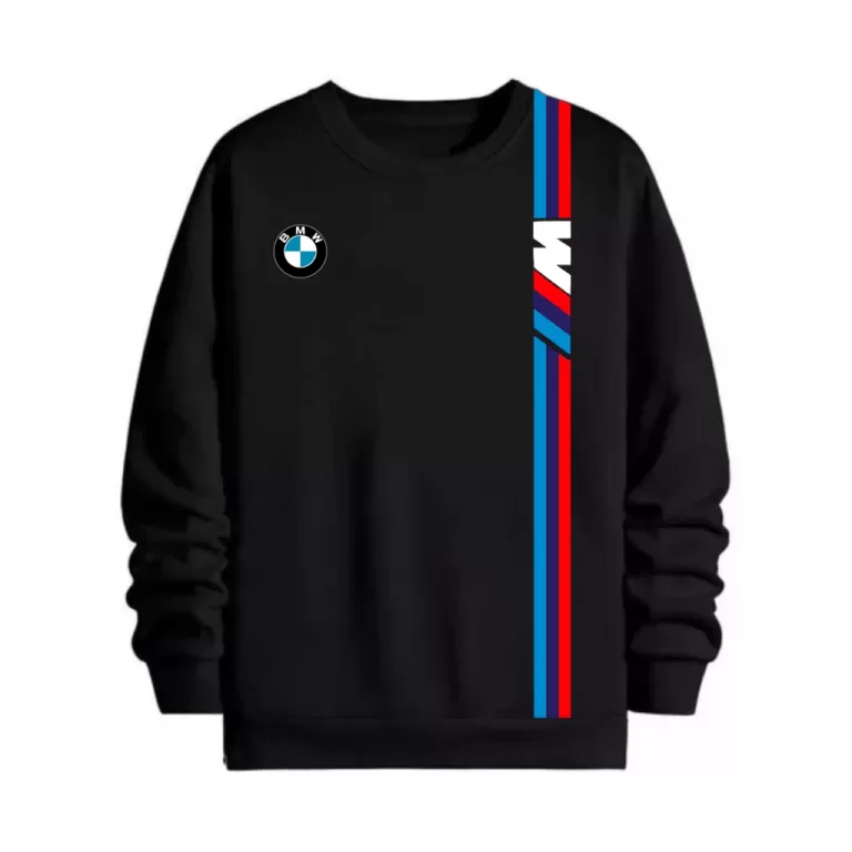 Moletom Estampado Bmw Faixa  Sem Capuz Careca Tshi