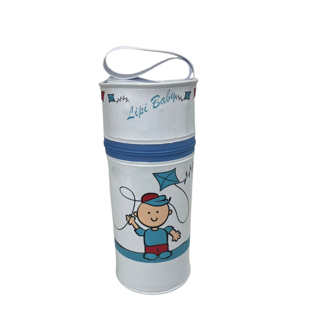 Protetor Porta Mamadeira Térmico Unitário Eps Menino Menina Cores